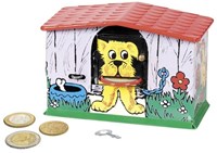 Goki tirelire chien - boîte à monnaie en métal pour enfants-2