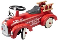 Goki porteur - camion de pompier - jouet véhicule en métal