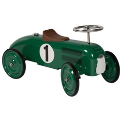 Goki loopauto retro groen - metalen racer voor kinderen
