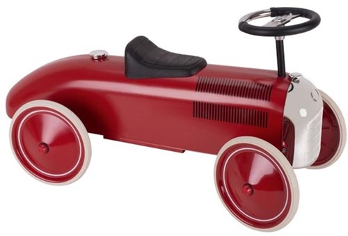 Goki porteur - rouge véhicule enfant avec roues en caoutchouc