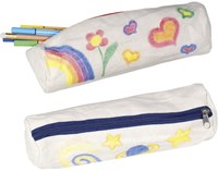Goki pennenzak - zachte etui om zelf te kleuren katoen 23 cm