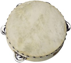 Goki tamboerijn muziekinstrument met 5 belletjes voor kinderen