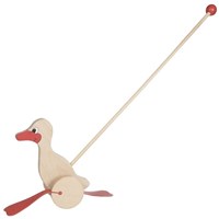 Goki canard à pousser en bois - jouet à roulettes pour tout-petits