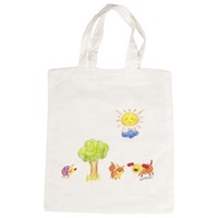 Goki katoenen draagtas XL - creatieve linnen tas voor kinderen