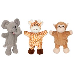 Goki handpoppen set - dieren handpoppen voor kinderen