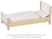 Goki lit de poupée jouet en bois multicolore pour poupées
