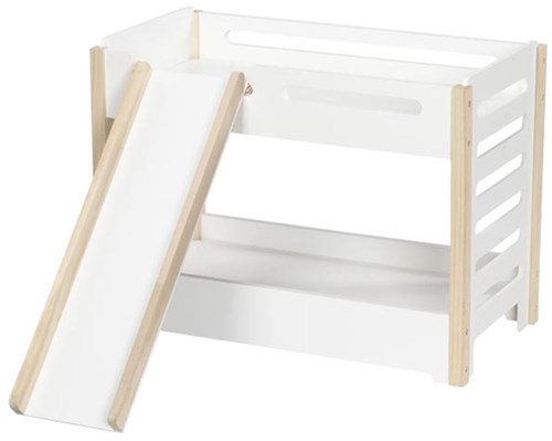 Goki poppenbed houten stapelbed met glijbaan en lade-2