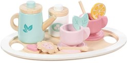 Goki service à thé en bois coloré jouet l'heure du thé 13 pièces