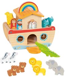 Goki maison de poupée en bois Arche de Noé - jouet éducatif