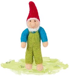 Goki Gnome en feutre Theo - jouet en laine feutrée pour enfants