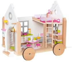 Goki maison de poupée en bois Tiny House Hygge jouet scandinave