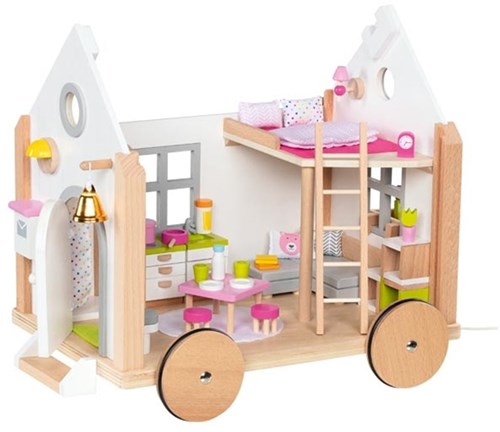 Goki houten poppenhuis Tiny House Hygge Scandinavisch speelgoed