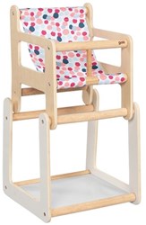Goki houten poppenstoel met tafel 2in1 - poppenmeubel