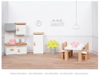 Goki poppenhuismeubel keuken houten accessoires 20-delig