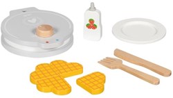 Goki houten wafelijzer speelgoed set met accessoires - 9-delig