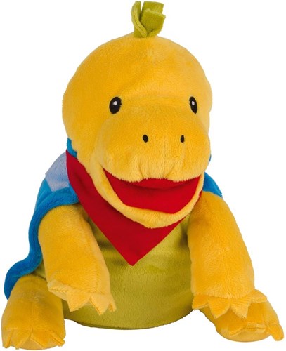Goki handpop schildpad Lisi - pluche handpop 25 cm speelgoed-2