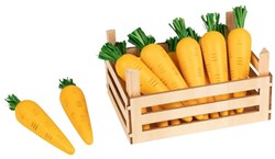 Goki caisse de légumes en bois carottes - jouet de jeu de rôle