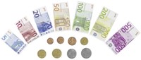 Goki Speelgeld euro biljetten en munten speelgoed set 116-delig