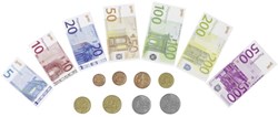 Goki Speelgeld euro biljetten en munten speelgoed set 116-delig