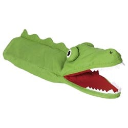 Goki handpop krokodil pluche 30cm - handpop knuffel speelgoed
