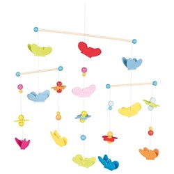 Goki mobiel - kleurrijke vlinders babykamer decoratie