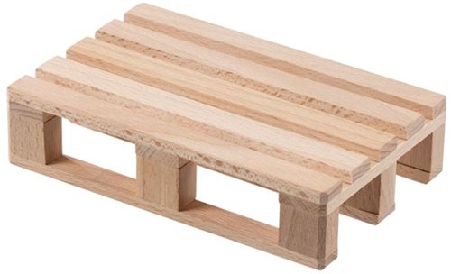 Goki houten pallet poppenmeubel speelgoed - duurzaam houten accessoire