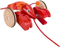 Goki jouet à tirer homard en bois - jouet coloré pour tout-petits