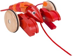Goki jouet à tirer homard en bois - jouet coloré pour tout-petits