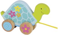 Goki jouet à tirer tortue en bois - jouet coloré pour tout-petits