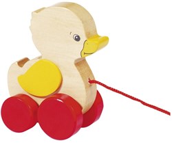 Goki jouet à tirer en bois canard - jouet de motricité pour tout-petits
