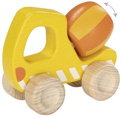 Goki camion toupie en bois jouet chantier véhicule 13cm