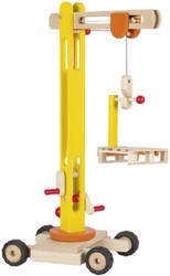 Goki Houten Kraan - Bouwplaats Speelgoed - 64 cm