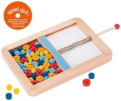 Goki jeu Mikado avec disques - jeu d'adresse en bois pour enfants