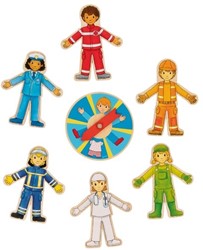 Goki Houten Puzzel Spel Beroepen, 38dlg.