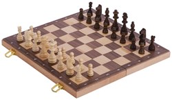 Goki jeu d'échecs en bois - jeu de stratégie dans une mallette