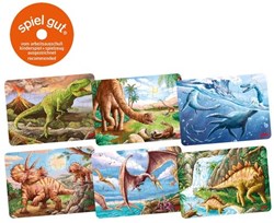 Goki houten puzzel dinosaurus - educatief speelgoed 24 stukjes