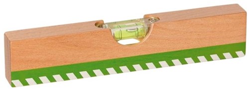 Goki houten waterpas speelgoed - 20cm - educatief gereedschap