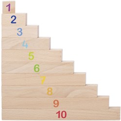 Goki rekenlinialen houten educatief speelgoed 36-delig set