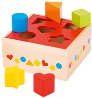 Goki houten sorteerbox - educatief speelgoed vormen leren
