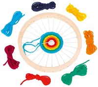 Goki Weefgetouw rond houten creatief speelgoed weven