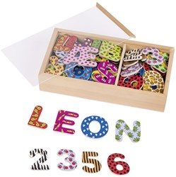 Goki Magnetische cijfers en letters - educatief speelgoed set 88-delig