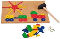 Goki XXL jeu de marteau set de construction - jouet en bois créatif