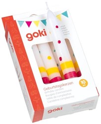 Goki bougies d'anniversaire - set coloré Susibelle