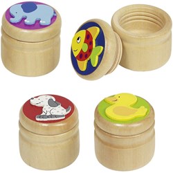 Goki boîte à dents animaux - boîte en bois pour dents de lait et souvenirs