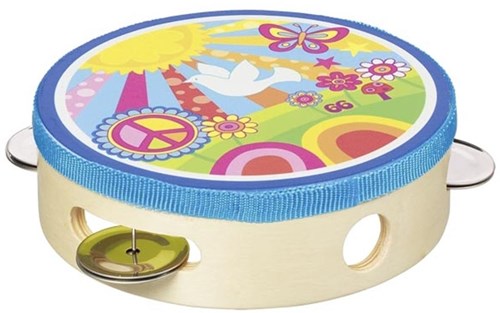 Goki tamboerijn muziekinstrument voor kinderen - speelplezier