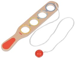 Goki vangspel houten speelgoed - vang de bal spel
