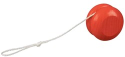 Goki houten yoyo - klassiek speelgoed rood Ø 5cm
