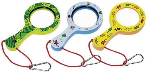 Goki Loupe en bois pour enfants avec mousqueton