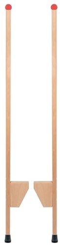 Goki échasses en bois jouet pour enfants - équilibre et coordination-2