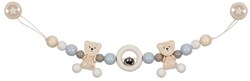 Goki houten kinderwagenspanner beer met clips - FSC speelgoed